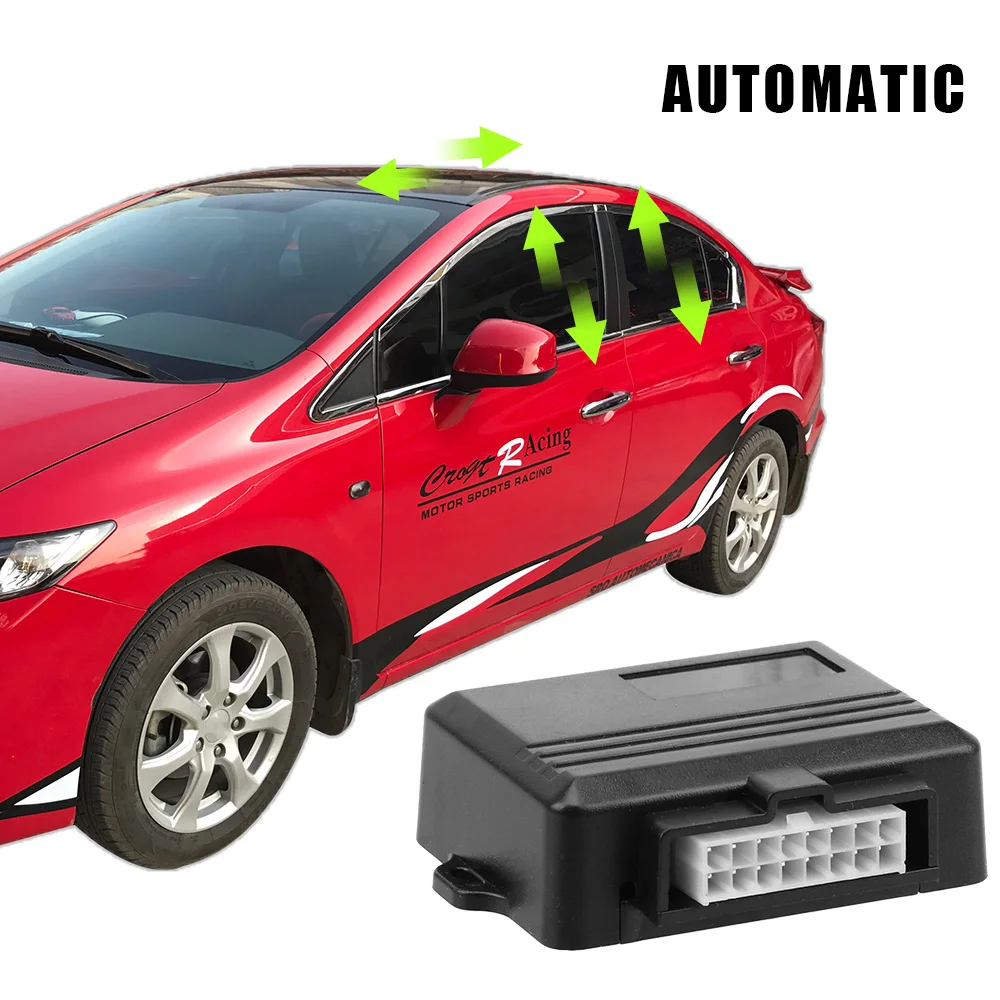 

Car Alarm Systems For 2/4 Doors Car Auto Close Windows 12V Universal Remotely Close Windows Car Power Window Roll Up Closer
