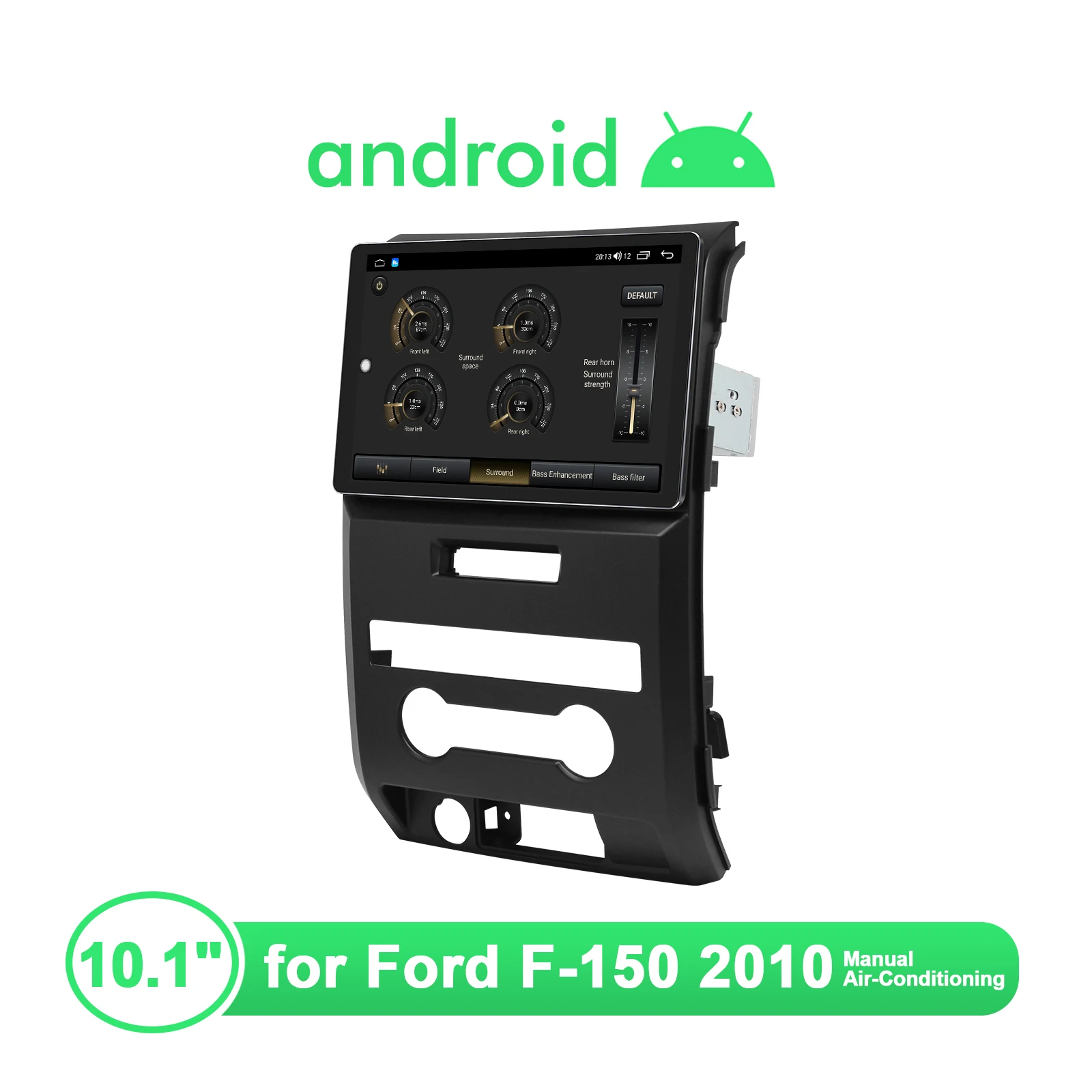 저렴한 Joying 10.1 인치 자동차 라디오 안드로이드 멀티미디어 비디오 플레이어 GPS 자동차 시스템 안드로이드 자동 무선 CarPlay 4G 포드 F-150 2010