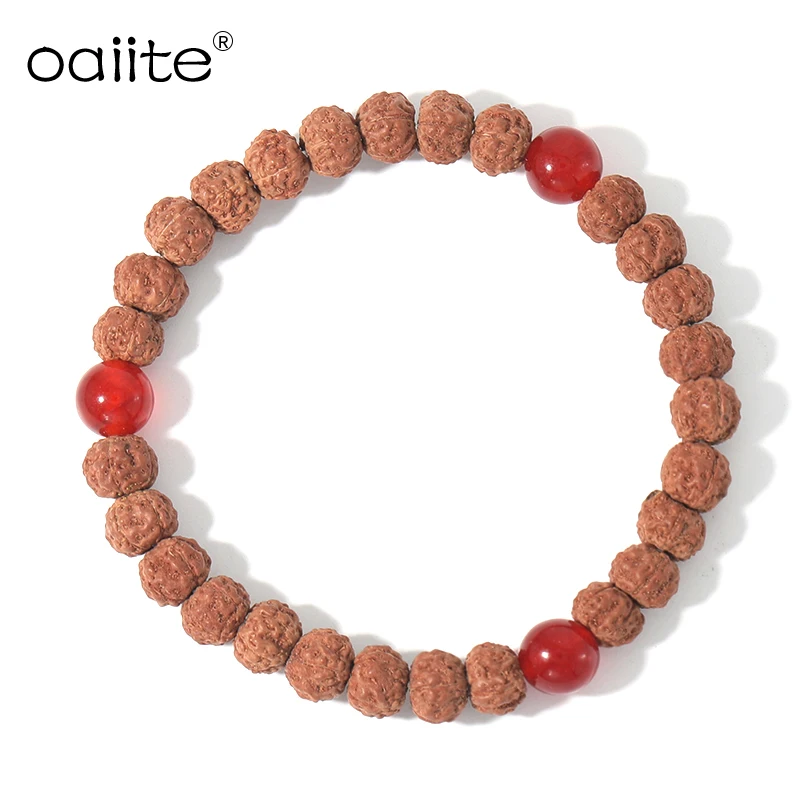 Натуральный семена Бодхи 8 мм мужской браслет Тибетский буддизм запястье Mala