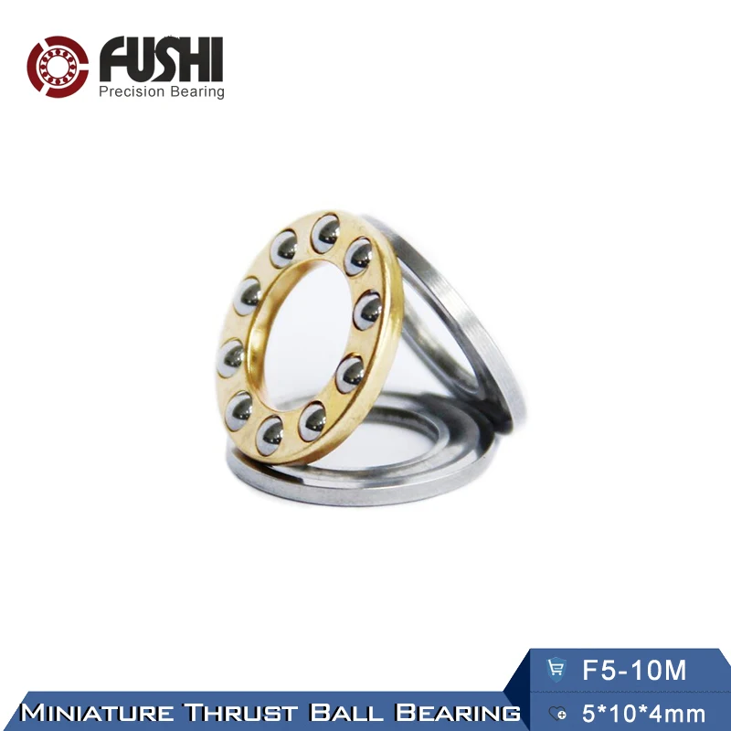 F5 10M подшипник 5*10*4 мм (10 шт.) ABEC 1 миниатюрный 10 м осевой шарикоподшипники с
