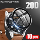 10 шт. 20D полное покрытие мягкая защитная пленка для Huawei Watch GT2 GT 2 46 мм спортивные Смарт-часы защита экрана (не стекло