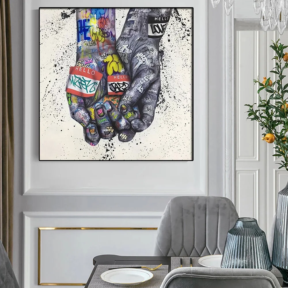 Для влюбленных с принтом в виде нарисованных от руки рисунков художественные