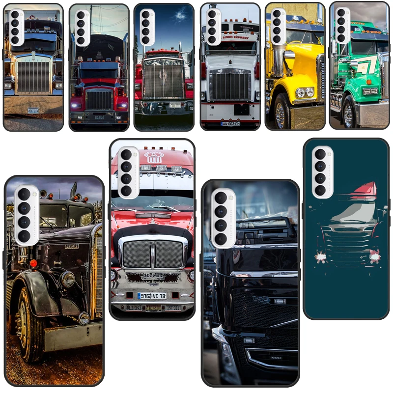 Cool Heavy Truck Car For OPPO A53 A31 A5 A9 2020 A1K A3S A5S A15 A52 A72 A91 F5 F7 Reno 4 Pro 2Z Phone Case