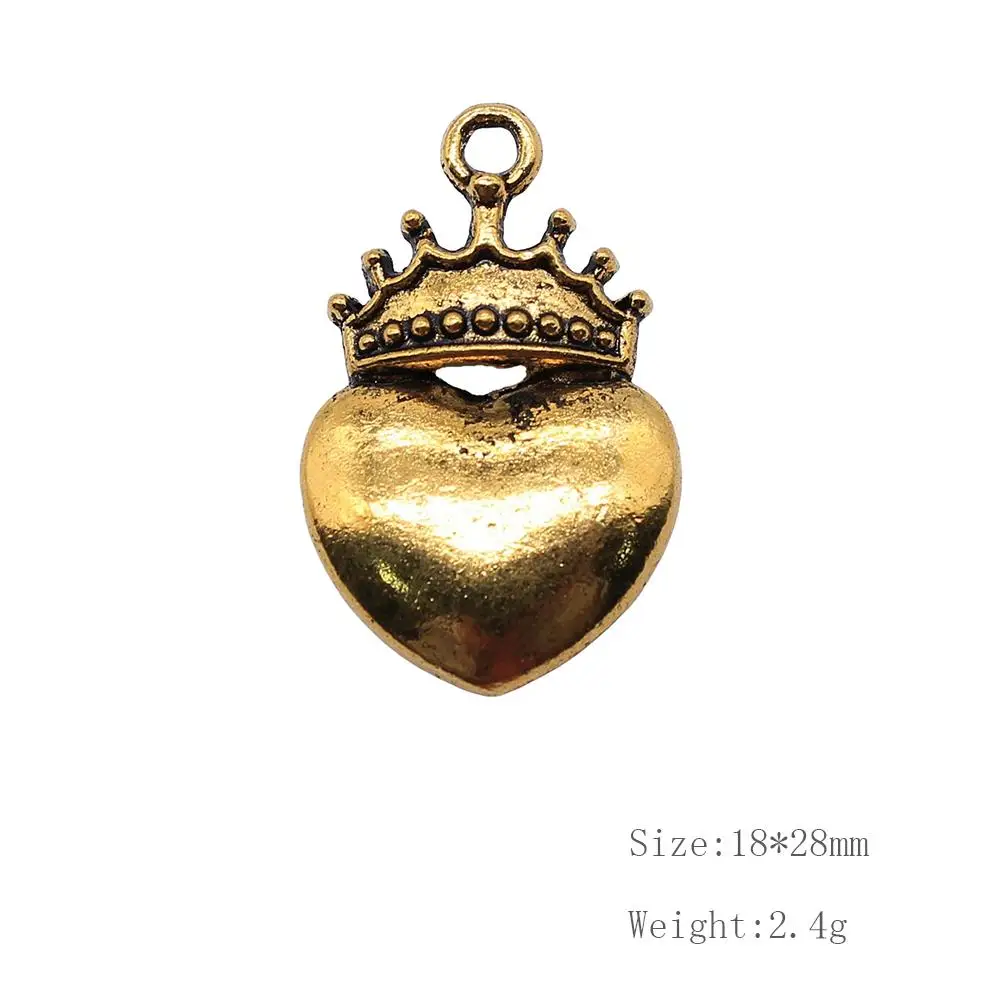 

Malzahar 12 Pieces Crown Love Jewelry Findings Components Accessories Jewelry