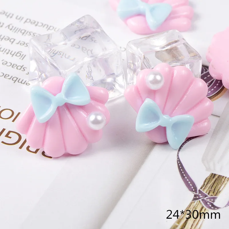 10-50 шт плоский резиновая жемчужина Seashell DIY ремесло принадлежности аксессуары для волос украшения телефона оболочки декор материалы игрушка