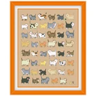 Набор для вышивки крестиком 47 мультяшных котов, ткань аида, 18 карат, 14 карат, 11 карат, льняные и хлопковые нитки, наборы для рукоделия сделай сам