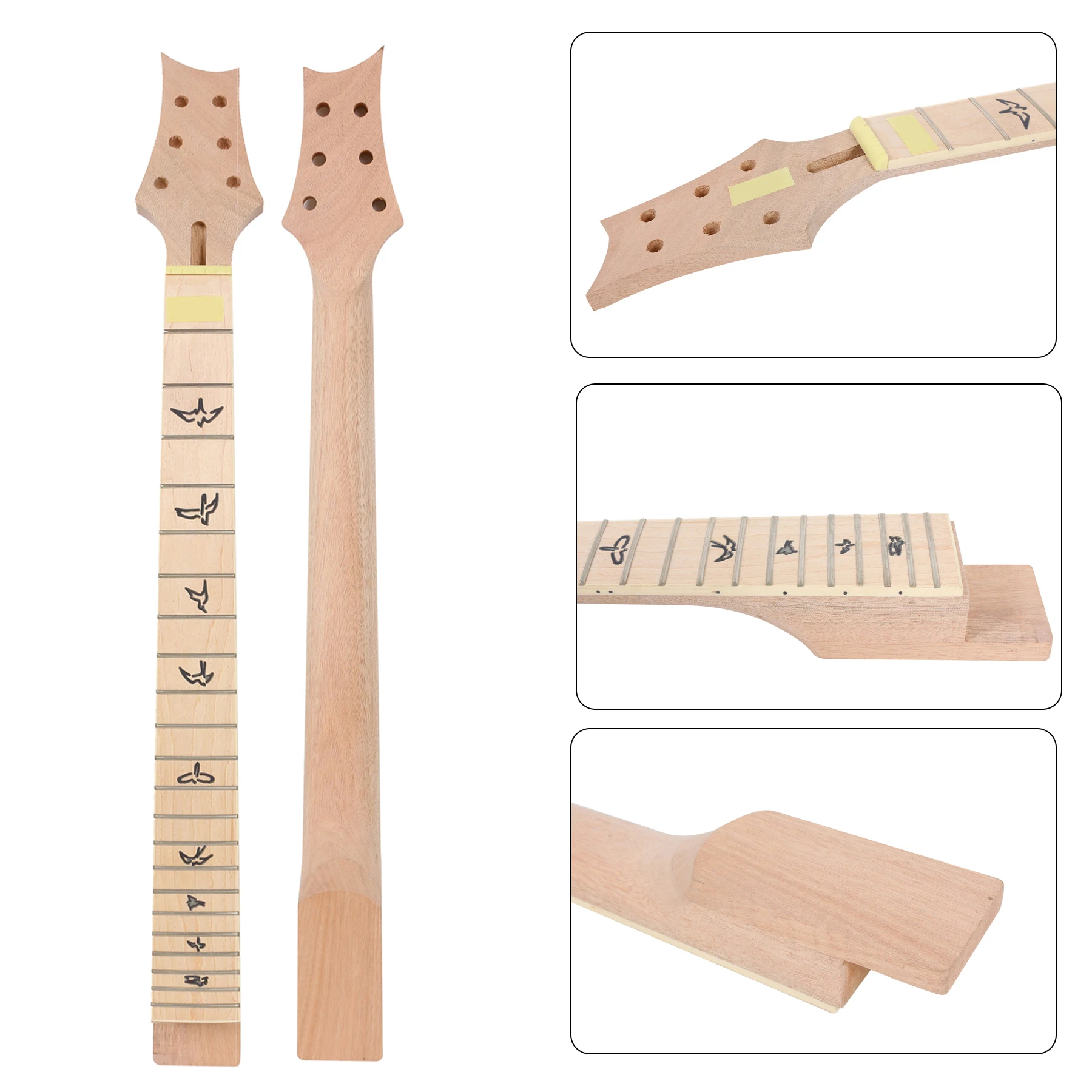 

P14 635MM Mahogany Electric Guitar Neck 22Fret 25inch Maple Fretboard Unfinished