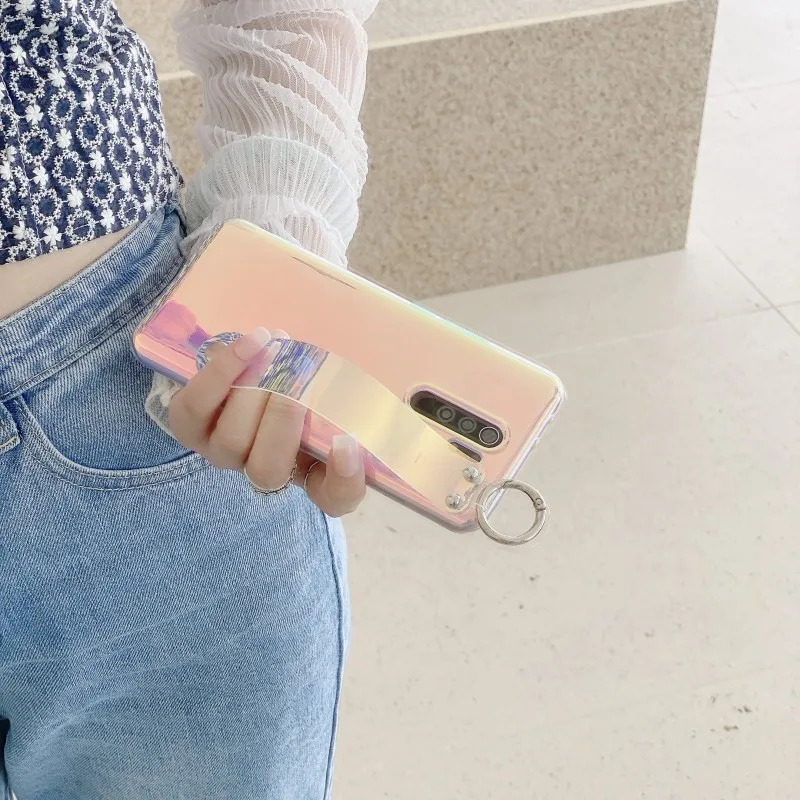 Dream Color Case For Xiaomi Redmi Note 10 Pro 10s 9S 9T 9 9A 8 Mi 10T Pro 11 Lite POCO X3 NFC F3 M3 Soft TPU Wrist Strap Cover