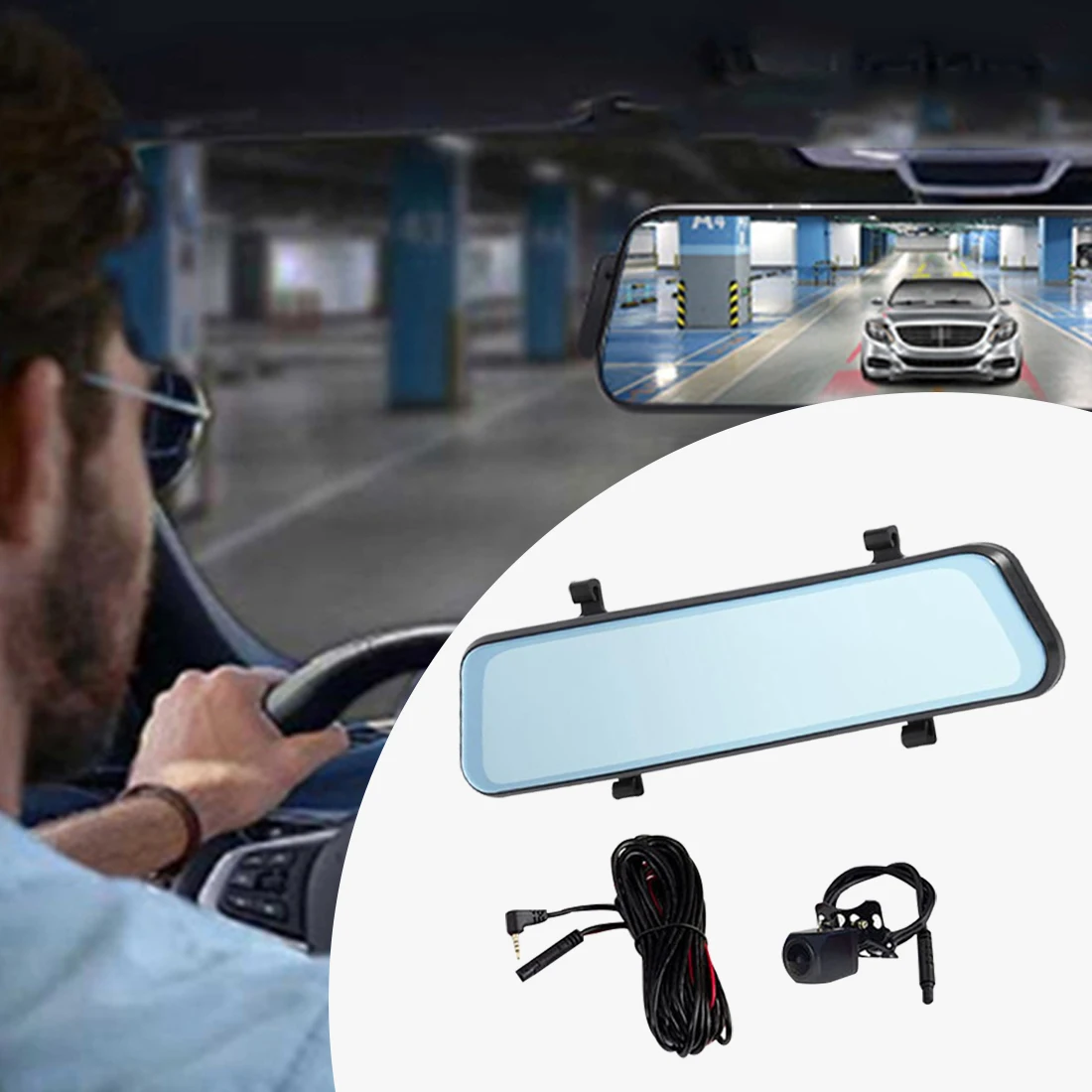 

1080P Car Dvr 10 Touch Screen Driving Recorder Touch Screen Driving Recorder Car Rear View Camera Night Vision Parking Monitor