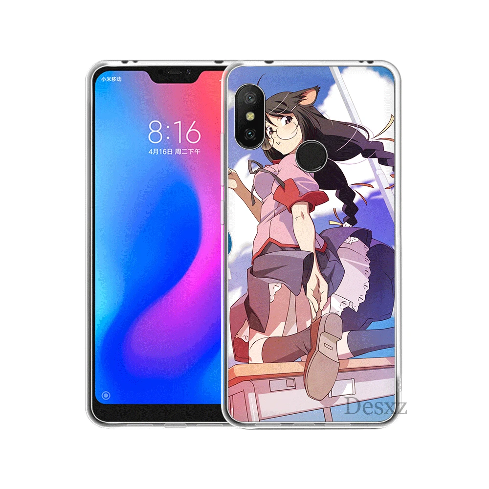 Мобильный чехол для телефона Xiaomi Redmi 7A K20 GO 7 4 Prime 3S 3 5 6 7Pro S2 4A 5A 6A крышка Senjougahara Hitagi