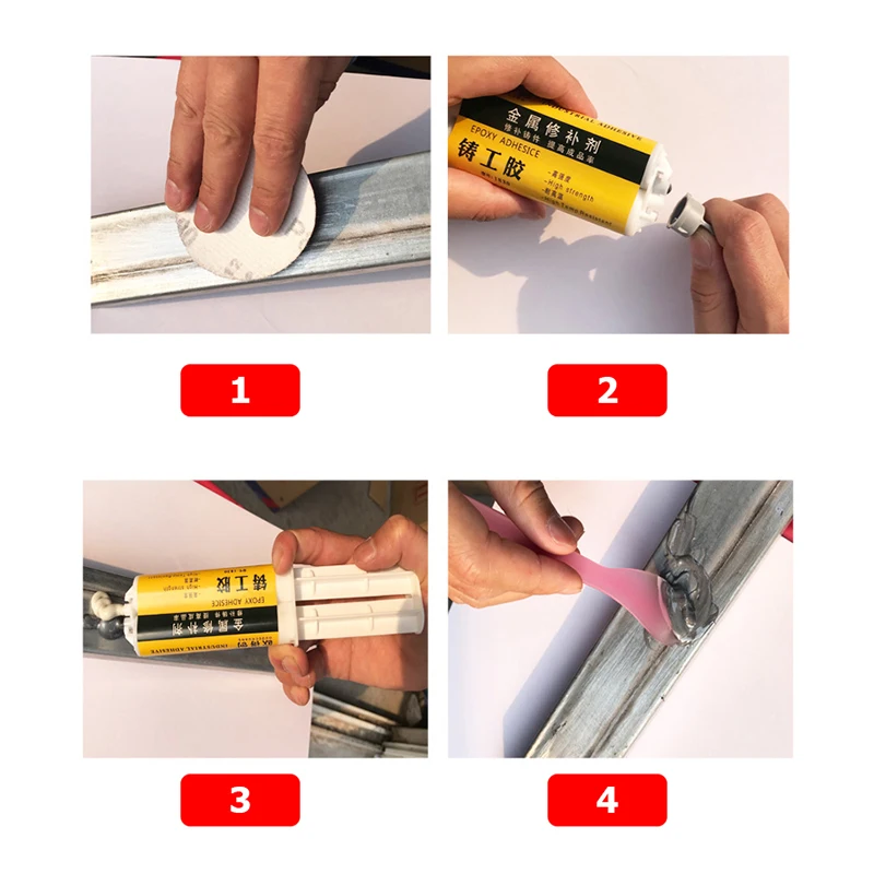 Металлическая клейкая паста для ремонта металла термостойкая холодной сварки |