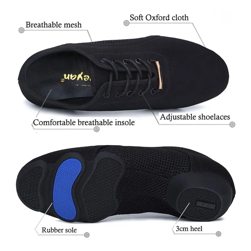 Women Latin Dance Shoes Tango Jazz Salsa Dancing Shoes Mesh Soft Sole Ballroom Female Sneakers Zapatos De Baile Latino Mujer