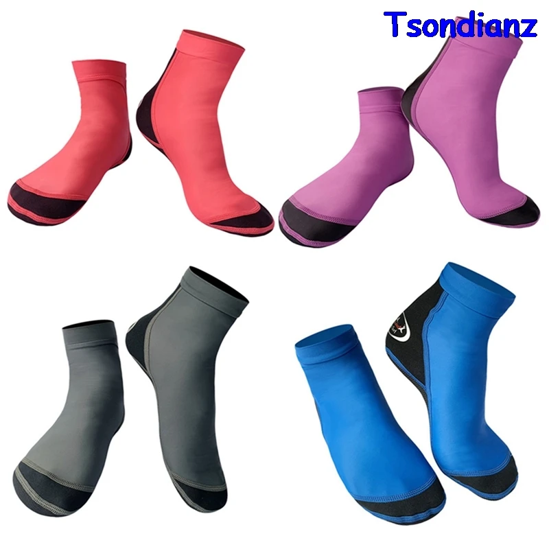 

2x Professional 1.5MM Snorkeling Socks Keep Warm,non-slip,scratch-resistant,diving Socks,sailing,surfing Water Sports Men/women