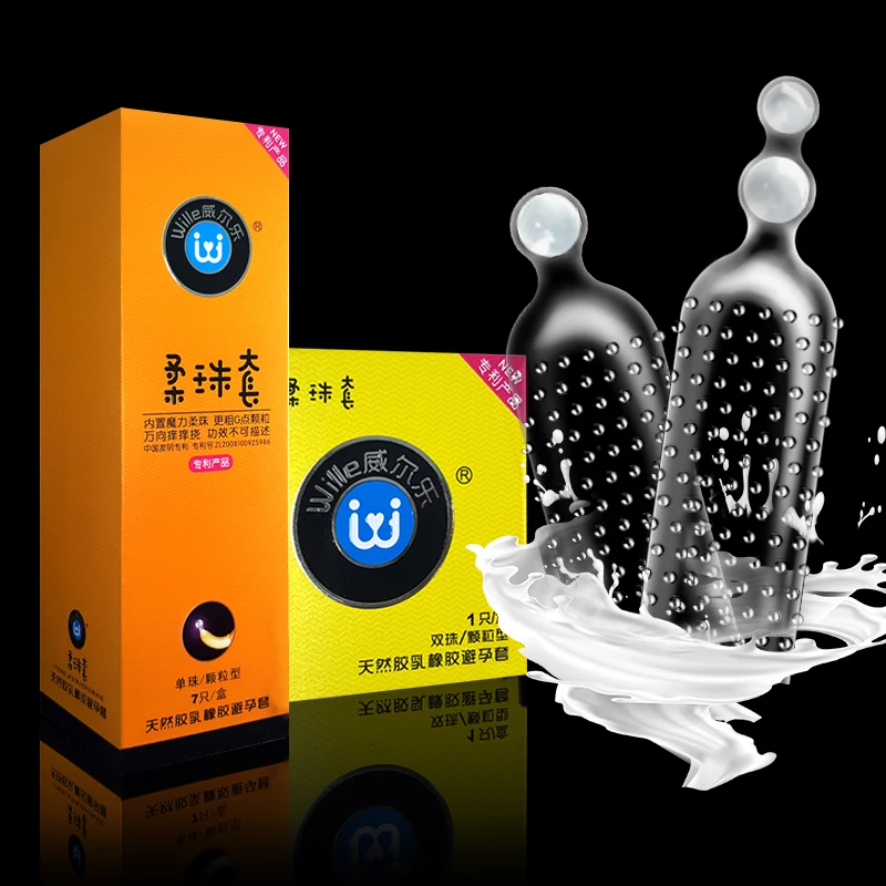 8 шт в коробке пятно презерватив горошек бусины с массажным эффектом Мягкая