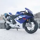 Новая модель мотоцикла Maisto 1:18 SUZUKI GSX-R1000 из сплава, реальная модель короткого поглощения, игрушка для детей, подарки, коллекция игрушек