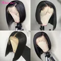 Brazilian Wig Straight Short Bob Lace Front Wigs 13x4 Lace Front Human Hair Wigs Pre-plucked With Baby Hair Jazz Star Non-Remy