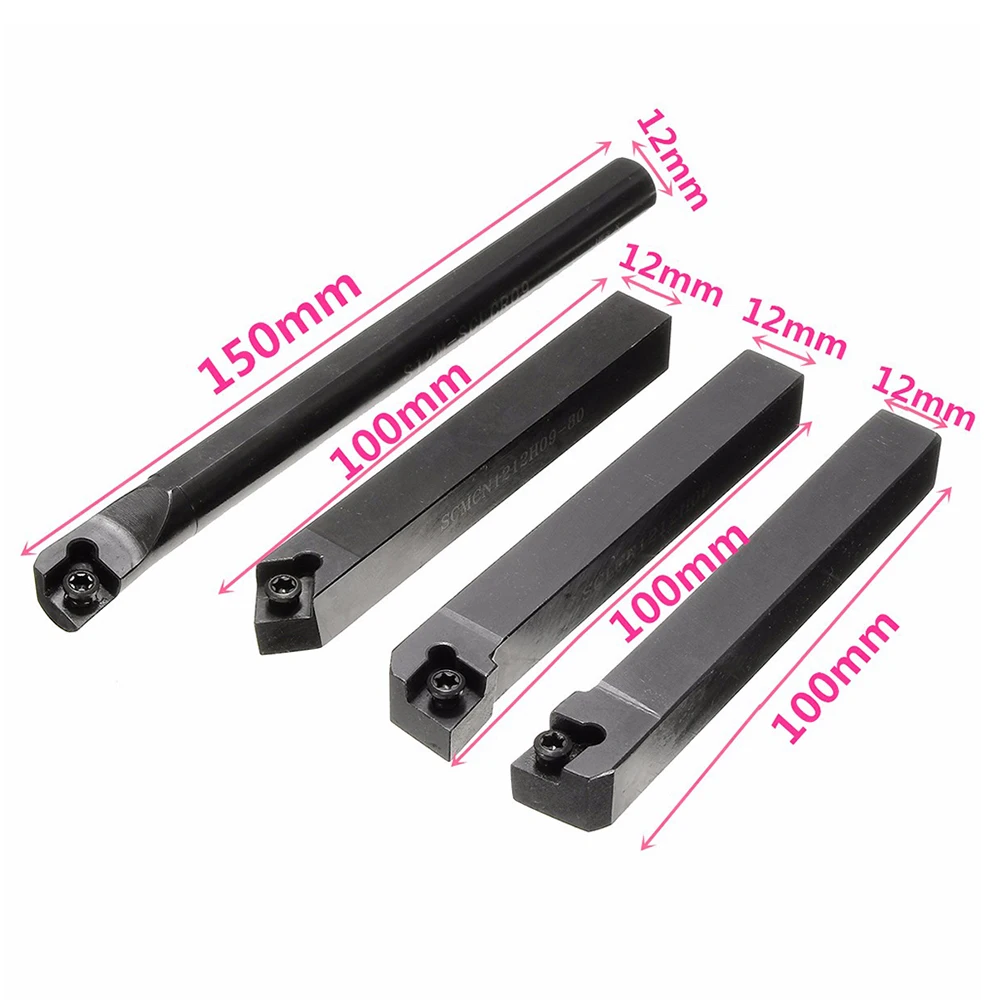 S12MSCLCR09 + SCLCR1212H09 SCLCL1212H09 SCMCN1212H09 4 шт. 12 мм хвостовик токарного станка 10 карбидных