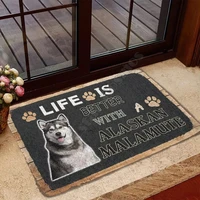life is husky doormat 3d printed my dog doormat non slip door floor mats decor porch doormat