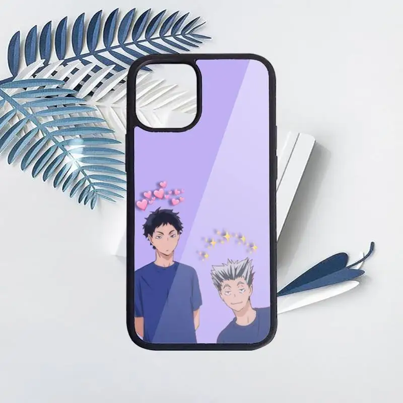 

Haikyuu volleyball Japan anime Phone Case PC for iPhone 11 12 pro XS MAX 8 7 6 6S Plus X 5S SE 2020 XR Luxury brand shell funda