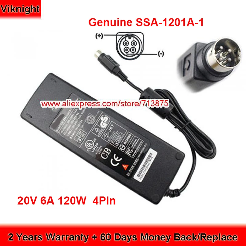

Genuine SSA-1201A-1 AC Adapter 20V 6A 120W Charger for Seasonic SSA-1201A-1 Power Supply
