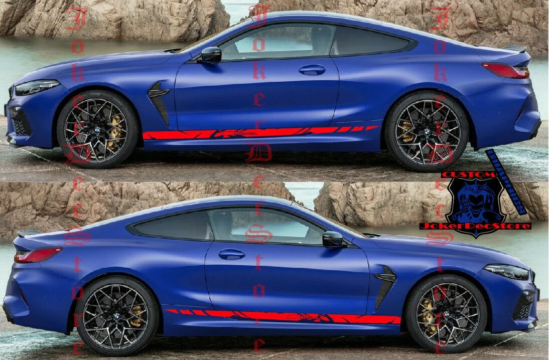 

Для x2 Спортивная Наклейка боковые дверные полосы для BMW M8