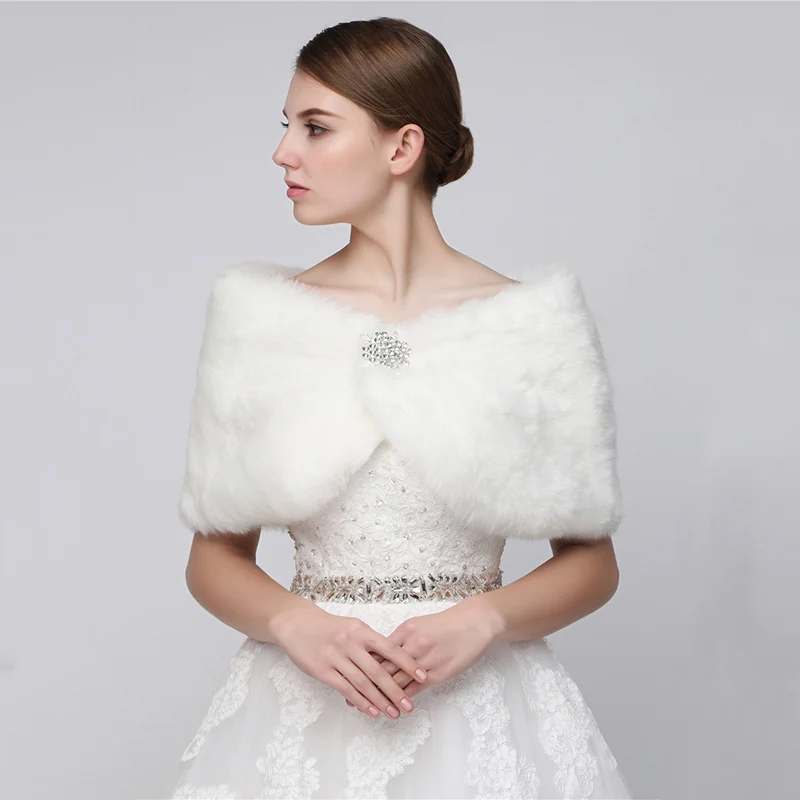 Оптовая продажа разноцветные меховые накидки-болеро из искусственного меха