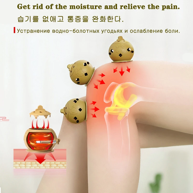 

Jade Massage Moxibustion Box Moxa Sticks Burner Acupuncture Point Therapy Women Gynaecopathia Heating Therapy Warm Pain Relief