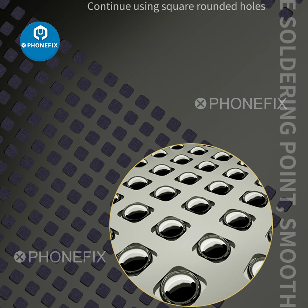 Набор трафаретов Mechanic iMOVE BGA с квадратным закругленным отверстием для iPhone 6-11 Pro MAX