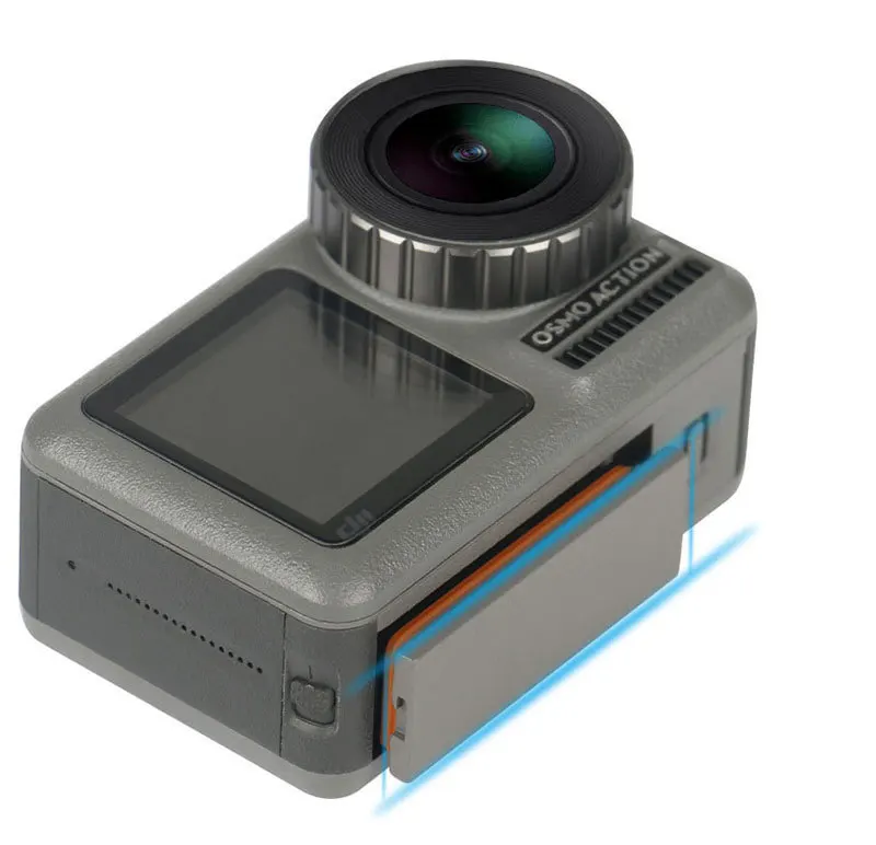 Набор из 4 аккумуляторов AB1 емкостью 1300 мАч и USB-зарядное устройство для спортивной камеры DJI OSMO Action.