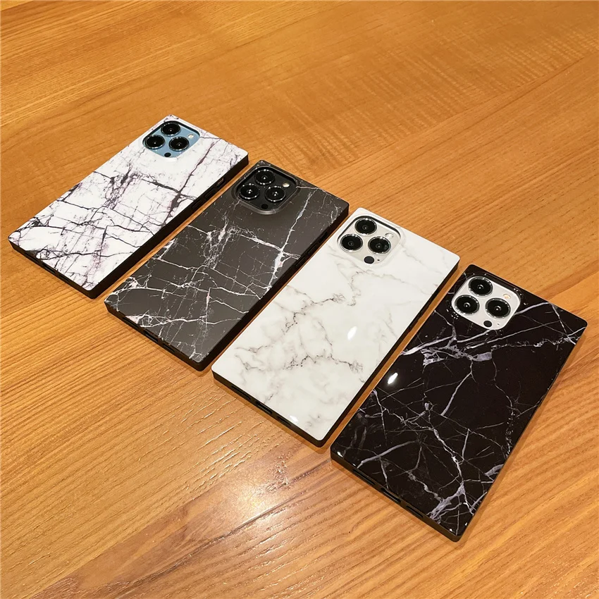 

Retro Art Black Marbling Soft Silicone Phone Case For iphone Xs XR 14 13 12 11 Pro Max SE 7 8 Plus Matte Protection Back Cover