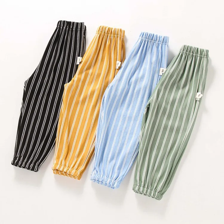 Модные летние спортивные штаны противомоскитные для девочек и мальчиков