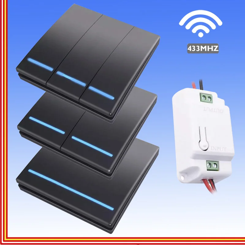 433 МГц смарт-светильник-прерыватель Беспроводной RF пульт дистанционного