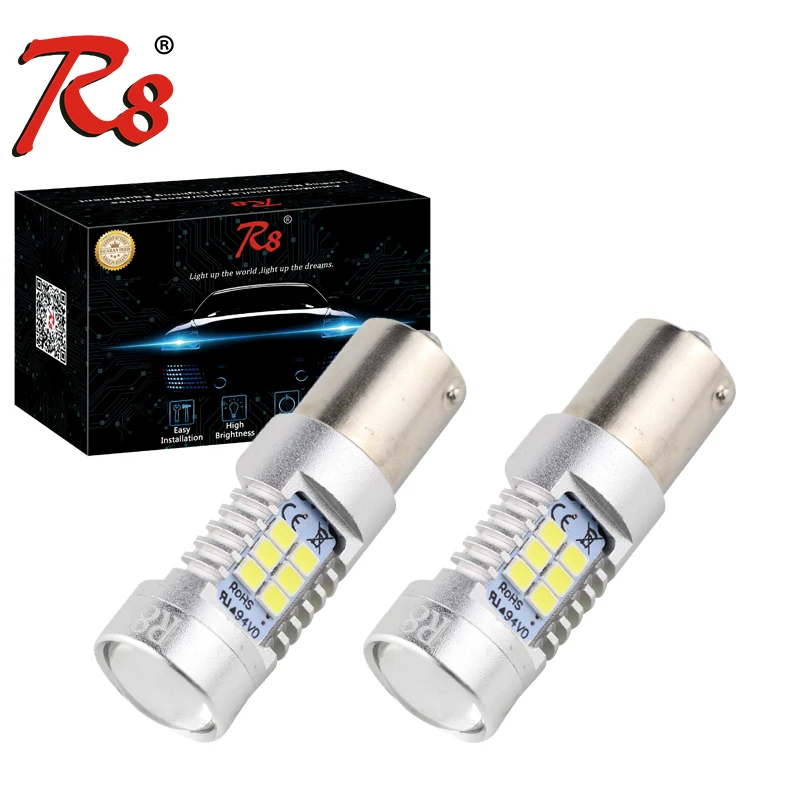 R8 2 шт. 1156 1157 BAU15S T20 7440 W21W 7443 W21/5W 3156 3157 светодиодные сигнасветильник лампы