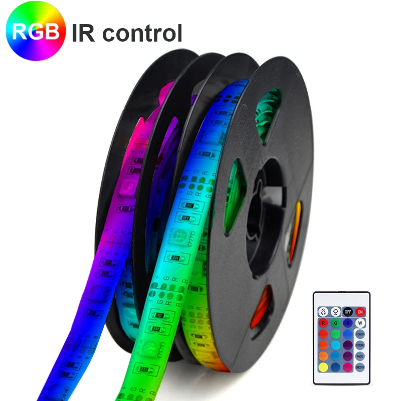 

5V RGB LED Light USB Strip 2835SMD Flexible diode lamp Tape Waterproof led lights TV backlight 1M 2M 3M 4M 5M светодиодная лента