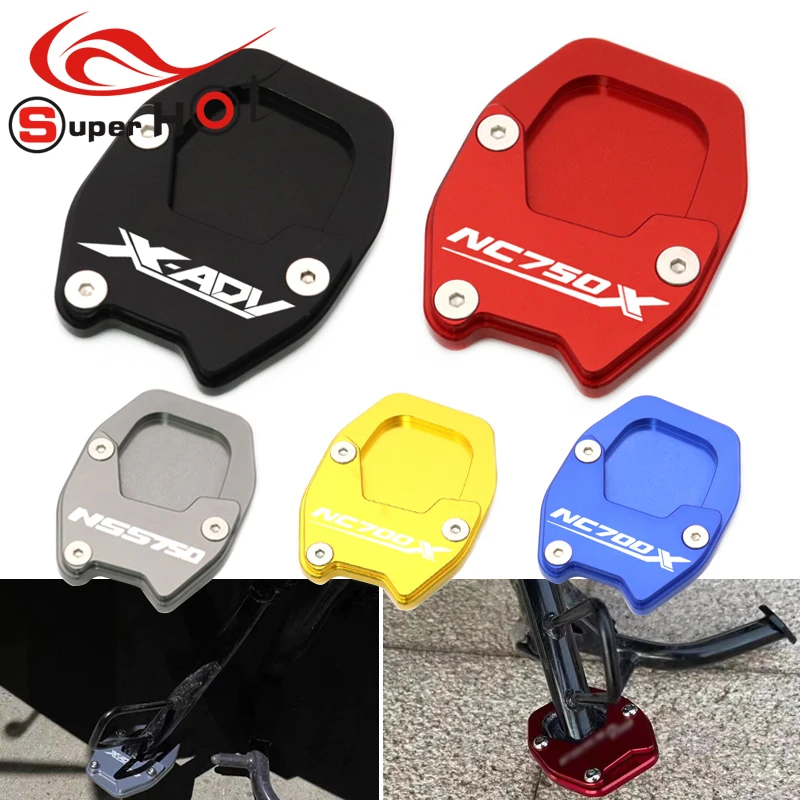 

For Honda XADV750 NSS750 NC750X NC700X XADV NSS 750 NC 750X 700X Accessories Kickstand Plate Extension Support Foot Pad Base