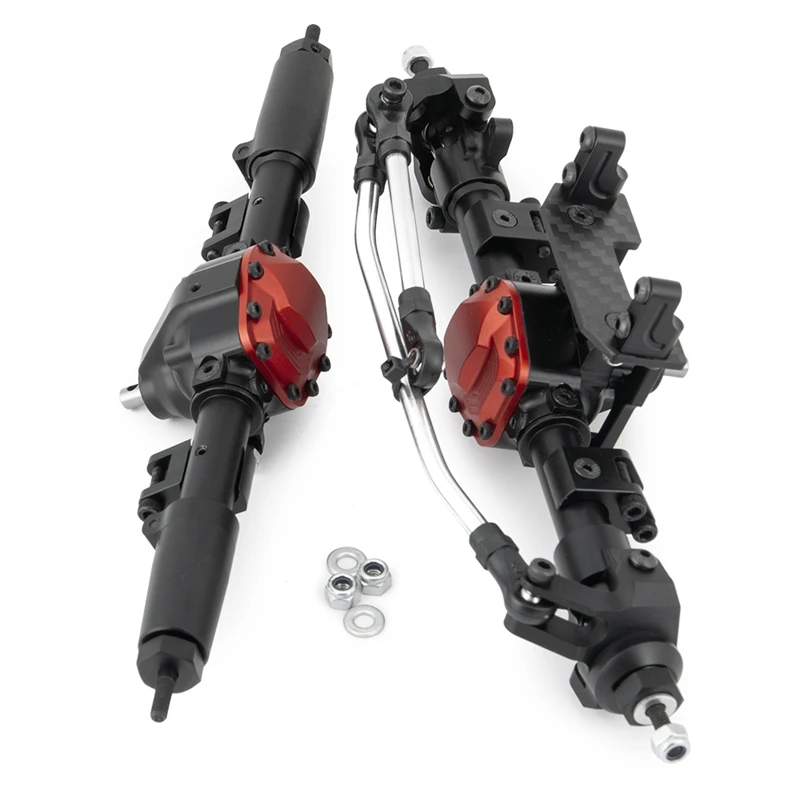 CNC алюминиевый передний задний Прямой полный мост для осевого SCX10 II 90046 1/10 RC