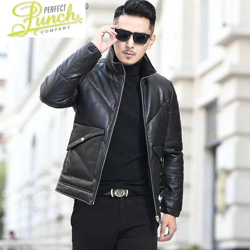 

Sheepskin Genuine Leather Jacket Men Down Jackets Mens 6XL Korean Style Clothes Winter Coat Male Ropa Hombre LXR994
