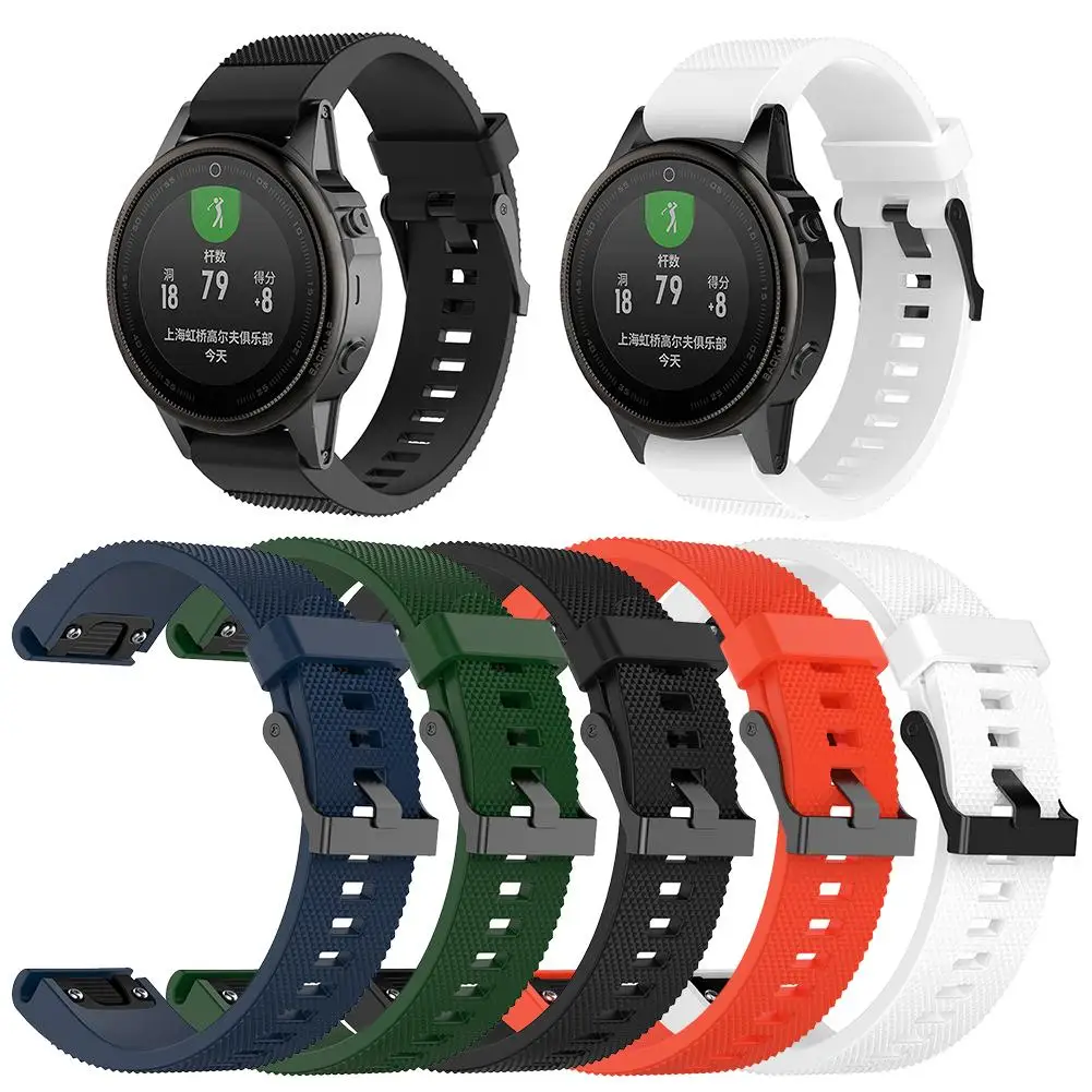 

Replacement Silicone Wristband Strap Moderate Softness Comfortable Wear Adjustable for Fenix6S Fenix5S Fenix5S Plus Smartwatch