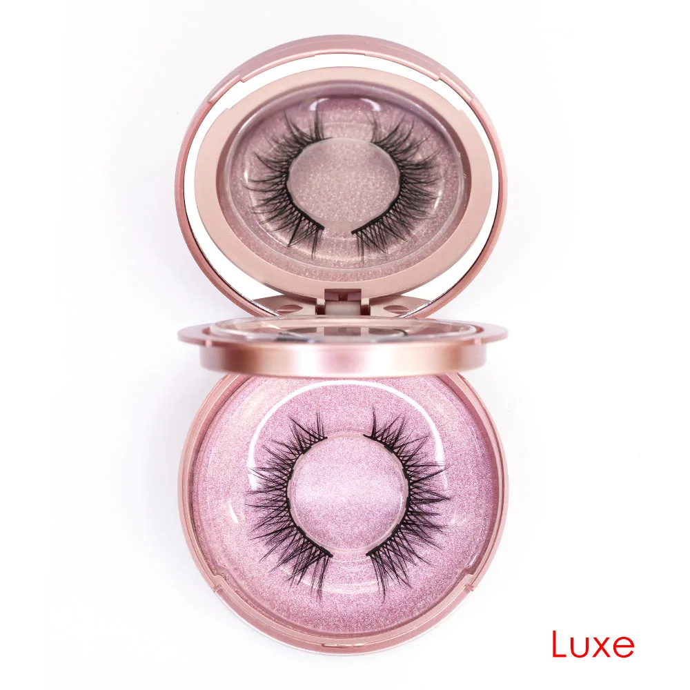 EY-Luxe-2 genailish magnetic eyelashes& magnetic eyeliner kit 5 magnets false eyelashes handmade natural 2 pairs lashes makeup tools set - Color: EY-Luxe-2