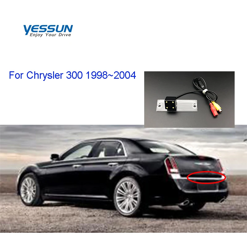 

Yessun License Plate Rear View Camera For Chrysler 300 1998~2004 4 LED Night Vision 170 Degree HD rear camera