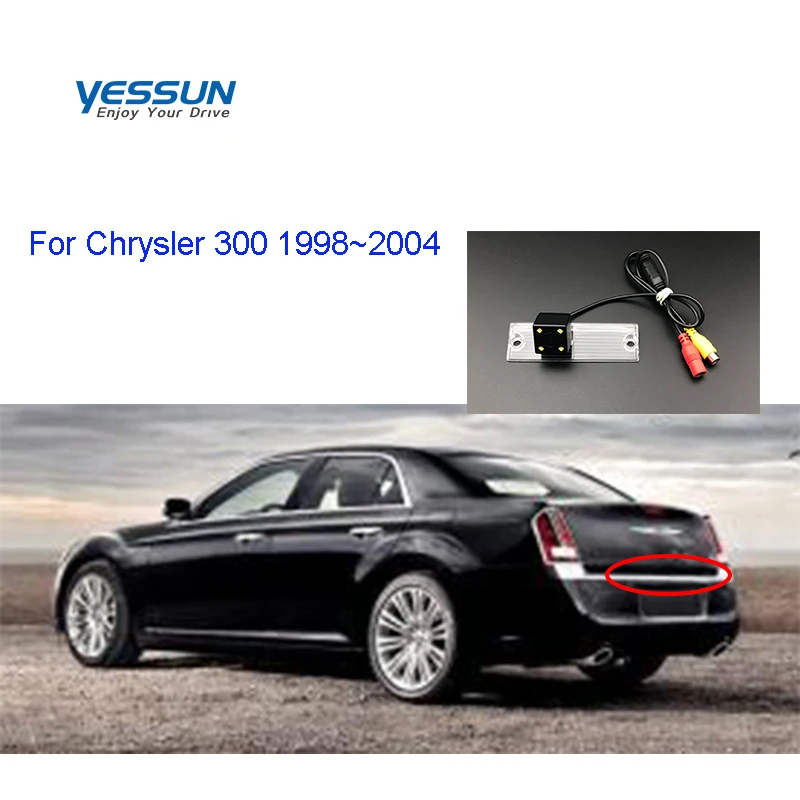 Фото Для Chrysler 300 1998 ~ 2004 4 светодиода ночного видения 170 градусов HD камера заднего вида/камера номерного знака заднего вида №1