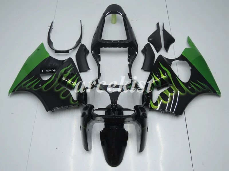 

4Gifts New ABS Motorcycle Full Fairing kit Fit for kawasaki Ninja ZX-6R 636 6R 00 02 01 2000 2001 2002 Bodywork set black green