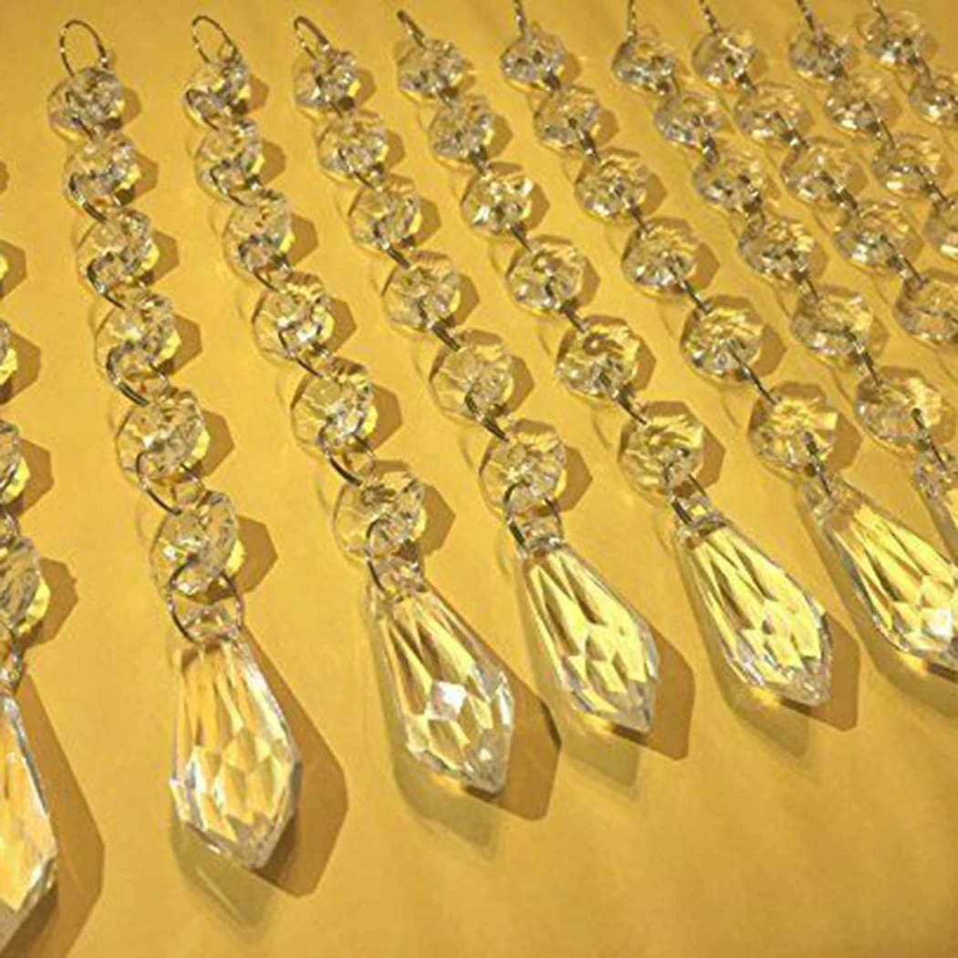 

30pcs Crystal bead curtain Wedding Crystal Ornaments Garland Acrylic Beads