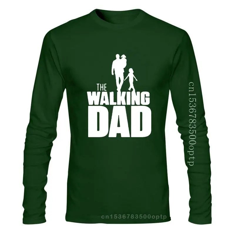 

New Brand Men T-shirt The Walking Dad Long Sleeve O neck T-shirt Cotton Tees Tops Leisure T - shirt XS- XXL camisa masculina tsh