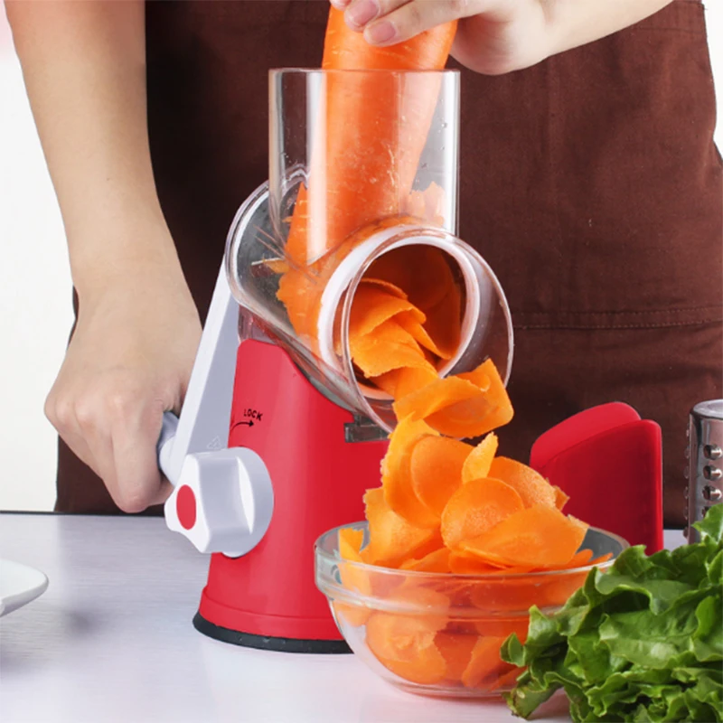 Кухонный Многофункциональный ручной измельчитель ролик вращающаяся терка