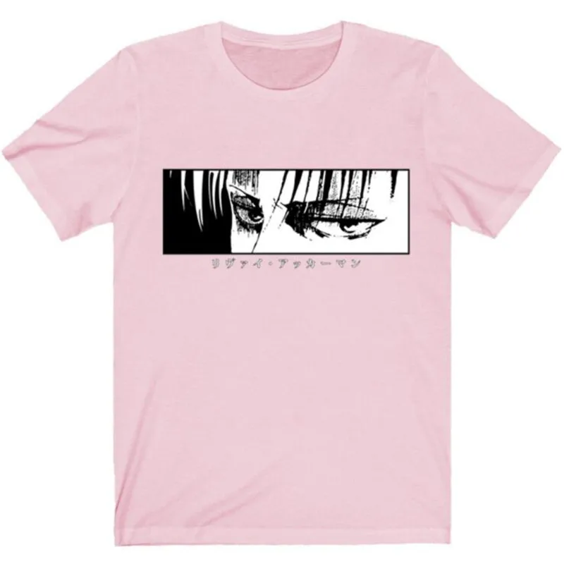 

Camiseta de Anime japones Attack On Titan para mujer, camiseta de manga corta, camiseta Shingeki No Kyojin para hombre