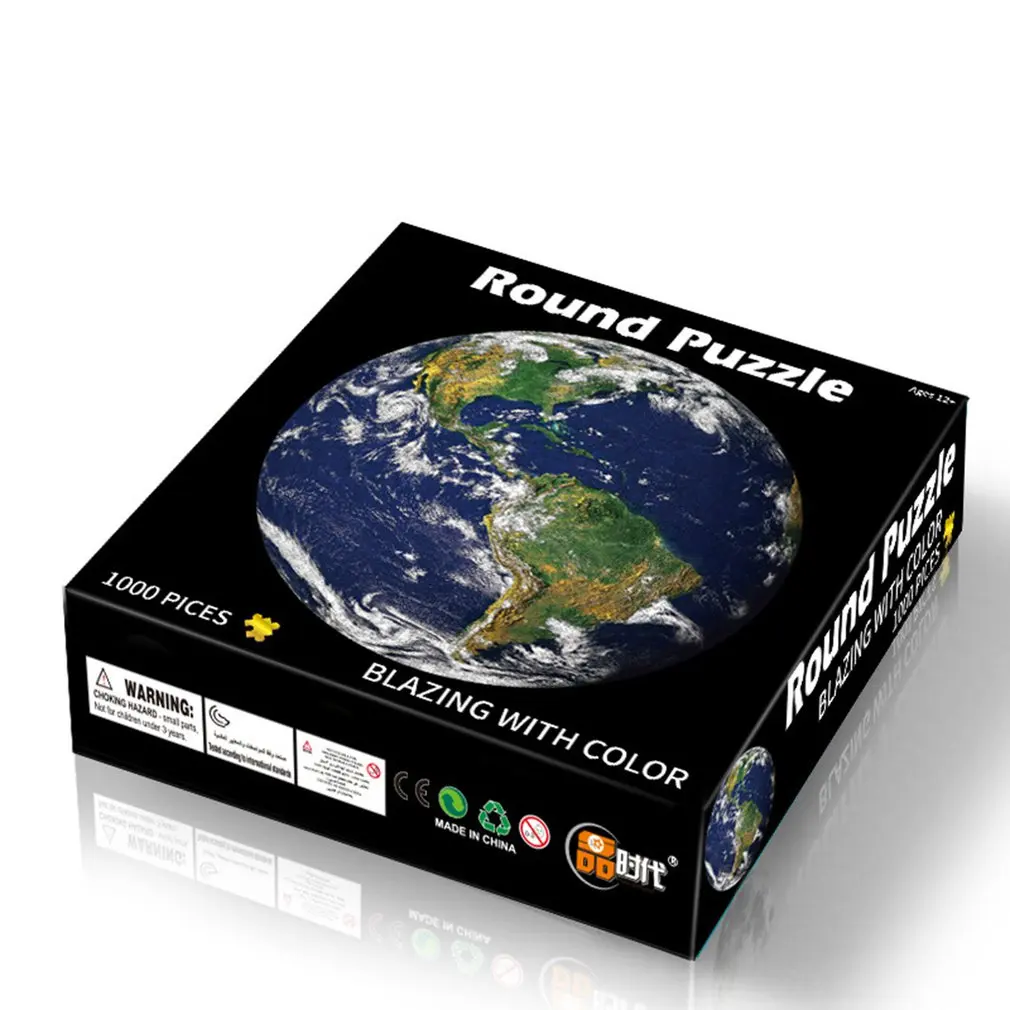 

Головоломка для взрослых 1000 шт. тысячи цветов Радуга земля Звезда Космос круглая головоломка для детей и взрослых головоломка для декомпре...