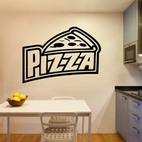 creative pizza wall stickers pvc wall decals for kitchen room vinyl mural commercial decoration chamber adesivi pareti