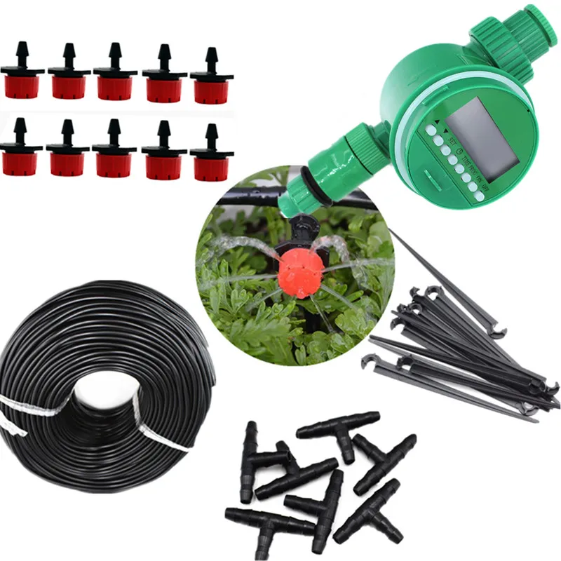 Микро Комплект капельного полива для растений 10 м автоматическая система наборы