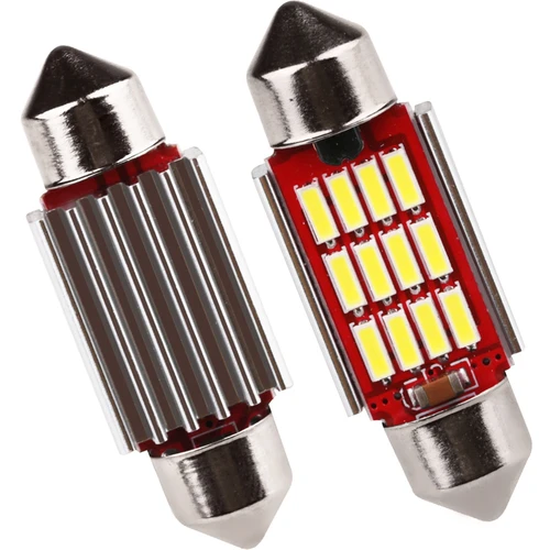 Гирлянда 31 мм 36 39 42 Светодиодная лампа C5W C10W супер яркая 4014 SMD Canbus без ошибок авто
